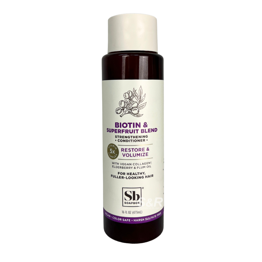 Soapbox Biotin & Superfruit Blend Strengthening Conditioner 473mL